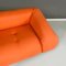 Modern Italian Orange Fabric Openable Sofa Bed, 1980s 10