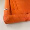 Modern Italian Orange Fabric Openable Sofa Bed, 1980s 16