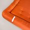 Modern Italian Orange Fabric Openable Sofa Bed, 1980s, Image 14