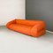 Modern Italian Orange Fabric Openable Sofa Bed, 1980s 5