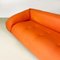 Modern Italian Orange Fabric Openable Sofa Bed, 1980s, Image 9