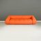 Modern Italian Orange Fabric Openable Sofa Bed, 1980s 2
