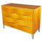 Italian Wood and Metal Chest of Drawers, 1980s, Image 1