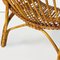 Mid-Century Modern Italian Curved Lines Rattan Armchairs, 1960s, Set of 3, Image 29