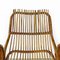 Mid-Century Modern Italian Curved Lines Rattan Armchairs, 1960s, Set of 3, Image 11