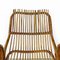 Mid-Century Modern Italian Curved Lines Rattan Armchairs, 1960s, Set of 3, Image 25