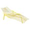 Italian Modern Yellow Metal Deck Chair by Offredi for Saporiti, 1980s 1