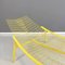 Italian Modern Yellow Metal Deck Chair by Offredi for Saporiti, 1980s 5