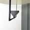 Italian Modern White Black Metal Zefiro Chandelier by Botta for Artemide, 1990s, Image 5