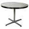 Italian Modern Round Steel Dining Table, 1970s 1