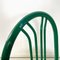 Italian Modern Green Tubular Metal and Grey Straw Stackable Chairs, 1980s, Set of 6, Image 11
