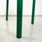 Italian Modern Green Tubular Metal and Grey Straw Stackable Chairs, 1980s, Set of 6 10