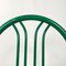 Italian Modern Green Tubular Metal and Grey Straw Stackable Chairs, 1980s, Set of 6, Image 15