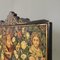 Englischer Wandschirm aus Holz mit Porträts und Blumencollage, 1800er 12