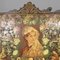 English Wooden Screen with Portraits and Floral Collage, 1800s 14