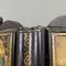 English Wooden Screen with Portraits and Floral Collage, 1800s 8