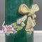 Italian Imperial Style Green Ceramic Columns, 1930s, Set of 2 10