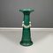 Italian Imperial Style Green Ceramic Columns, 1930s, Set of 2 4