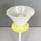 Lámpara de mesa italiana moderna de cristal de Murano y metal amarillo, años 80, Imagen 5