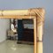 Mid-Century Modern Italian Floor Freestanding Rattan Mirror, 1960s, Image 7