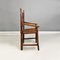 Antique Italian Chair with High Back and Carved Wooden Arms, 1800s 4