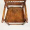 Antiker italienischer Stuhl mit hoher Rückenlehne und geschnitzten Holzarmen, 1800er 7