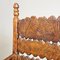 Silla italiana antigua con respaldo alto y brazos de madera tallada, década de 1800, Imagen 10