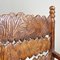 Antiker italienischer Stuhl mit hoher Rückenlehne und geschnitzten Holzarmen, 1800er 11