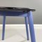 Modern Italian Chairs in Blue Metal, Black Wood and Black Rubber, 1980s, Set of 2 18