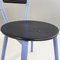 Modern Italian Chairs in Blue Metal, Black Wood and Black Rubber, 1980s, Set of 2, Image 14