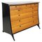 Modern Italian Black Wood Chest of Drawers attributed to Umberto Asnago for Giorgetti 1980s, Image 1