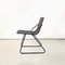 Moderne Italienische Stühle aus schwarzem Metall mit Stangen und Lochblech, 1980er, 2er Set 3