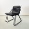 Moderne Italienische Stühle aus schwarzem Metall mit Stangen und Lochblech, 1980er, 2er Set 7