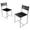 Modern Italian Black Spaghetti Chairs attributed to Giandomenico Belotti for Alias, 1980s, Set of 2 1