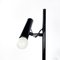 Lámpara de pie italiana ajustable con tres luces P393 atribuida a Luci en metal negro, años 70, Imagen 4