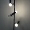 Modern Italian Adjustable 3 Lights Floor Lamp P393 attributed to Luci in Black Metal, 1970s, Image 6