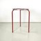 Modern Italian Round Coffee Table in Red Metal, 1980s, Image 3