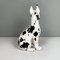 Modern Italian Black White Ceramic Harlequin Great Dane Dog Sculpture, 1980s, Image 6