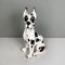 Escultura de perro gran danés arlequín italiana moderna de cerámica, años 80, Imagen 4