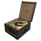 Mid-Century Modern English Vinyl Record Player Case attributed to His Master's Voice, 1950s, Image 1