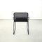 Modern Italian Metal Rod and Perforated Metal Sheet Black Metal Chair, 1980s, Image 6