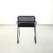 Moderner italienischer Stuhl aus schwarzem Metall mit Stangen und Lochblech, 1980er 6