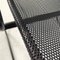 Modern Italian Metal Rod and Perforated Metal Sheet Black Metal Chair, 1980s, Image 13