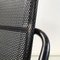 Moderner italienischer Stuhl aus schwarzem Metall mit Stangen und Lochblech, 1980er 12