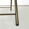 Mid-Century Modern Italian Brass Structure and Crystal Top Service Table, 1960s, Image 12