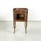 Italian Wooden Bedside Table with Brass Handle, 1890s, Image 2