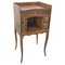 Italian Wooden Bedside Table with Brass Handle, 1890s 1