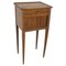 Italian Wooden Bedside Table with Brass Handle, 1890s 1