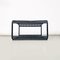 Low Coffee Table in Matte Black Metal, 1980s, Image 4