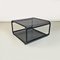 Low Coffee Table in Matte Black Metal, 1980s, Image 2